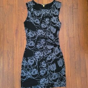 Leifsdottir Black and Cream Neutral Fitted Sleeveless Dress, Size Medium